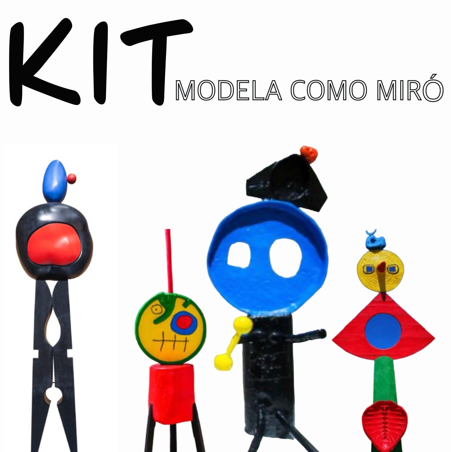 KIT JOAN MIRÓ modela como Miró