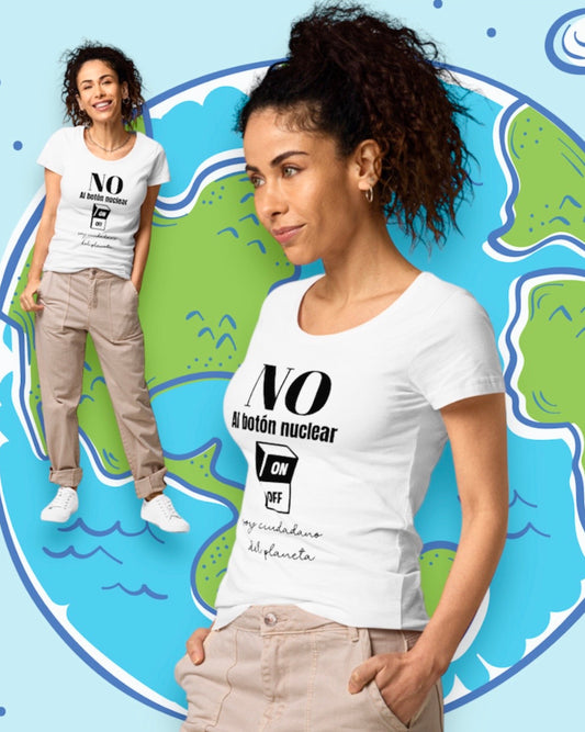 Camiseta No al botón nuclear soy ciudadano del planeta