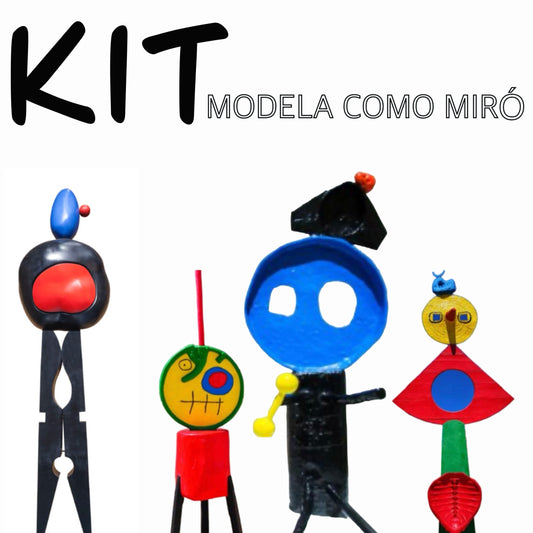 KIT JOAN MIRÓ modela como Miró